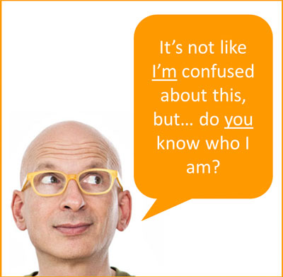Seth Godin is so famous he doesn't need to worry that you won't recognize him.